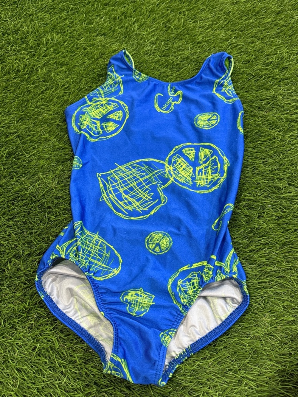 Vintage Chicago Style Ozone Open Back Gymnastics Leotard